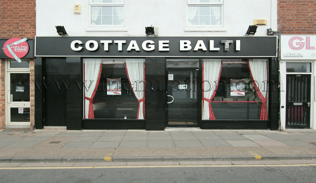 Cottage Balti Indian restaurant & takeaway in Beeston