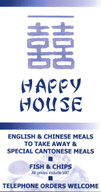 Menu for Happy House Chinese takeaway on Alfreton Road in Nottingham NG7 5NE