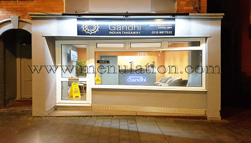 Photo of Gandhi Indian takeaway in West Bridgford near Nottingham
