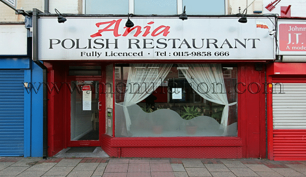 Ania Polish restaurant in Sherwood, Nottingham