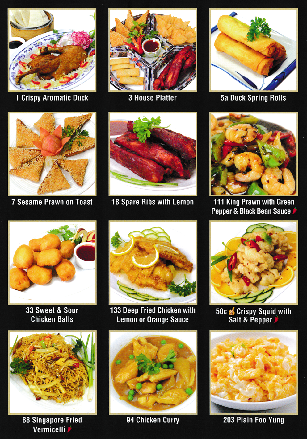 Menu for Classic Canton Chinese food takeaway and delivery in Kirkby-In-Ashfield, Nottinghamshire NG17 7DR