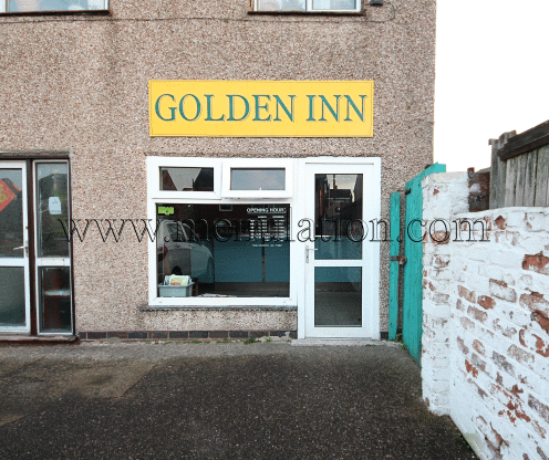 Golden Inn Chinese food takeaway in Stonebroom near Alfreton, Derbyshire DE55 6LD
