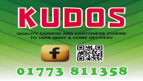 Menu for Kudos Chinese takeaway on Market Street in South Normanton