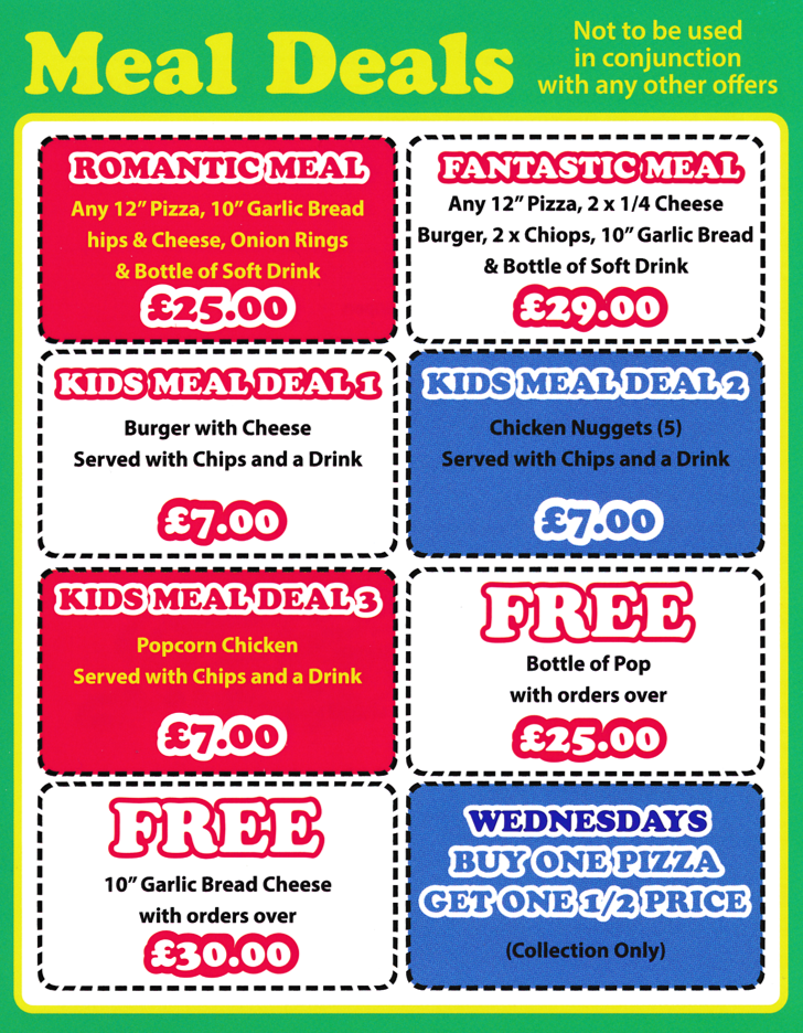 Menu for Leylam Pizza House - Meal Deals - Pizza & fast food takeaway in Mansfield Woodhouse