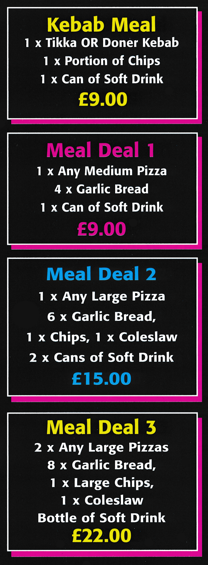 Menu for Mister Pizza takeaway and delivery in Wollaton, Nottingham - Meal Deals