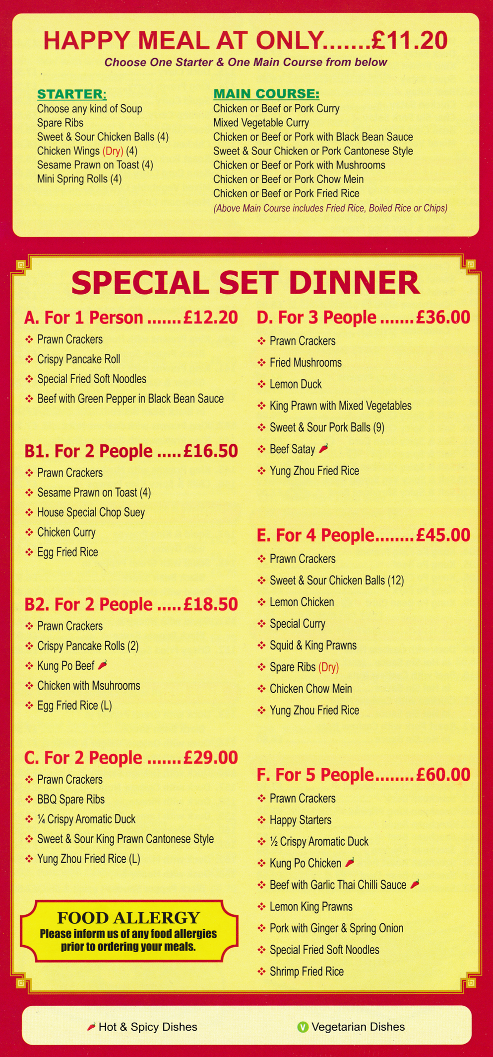 Menu for Tammy's - Chinese, Cantonese and Peking cuisine to takeaway