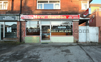 New Garden Chinese food takeaway on Huckanll Road in Nottingham