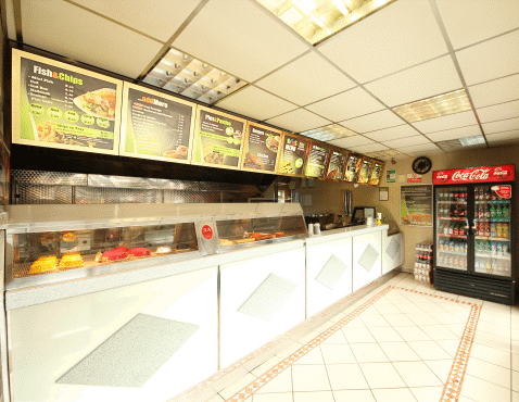 Inside The Kegworth Fish Bar